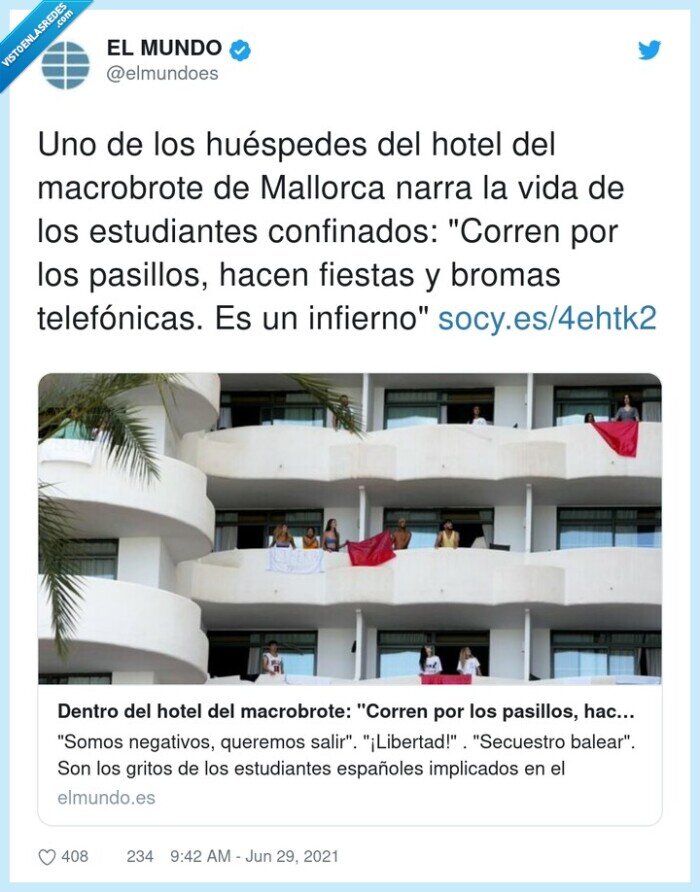 telefónicas,estudiantes,macrobrote,huéspedes,confinados,fiestas,mallorca,hotel