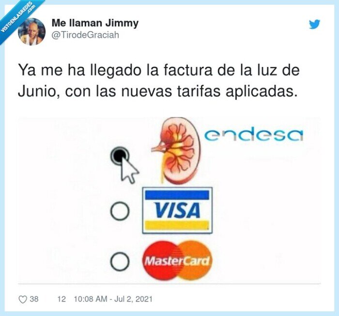 caro,riñón,factura,tarifas,junio