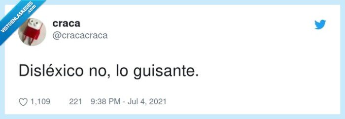 disléxico,guisante,no