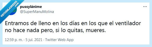 ventilador,morir,poner