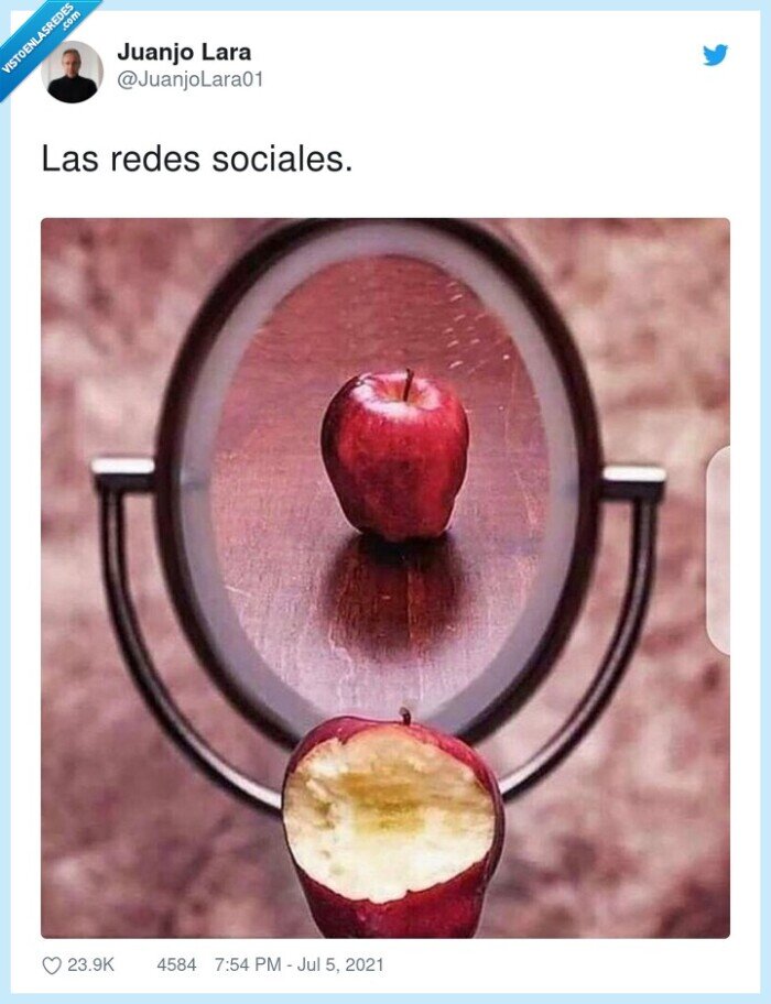 redes sociales,espejo,engañar