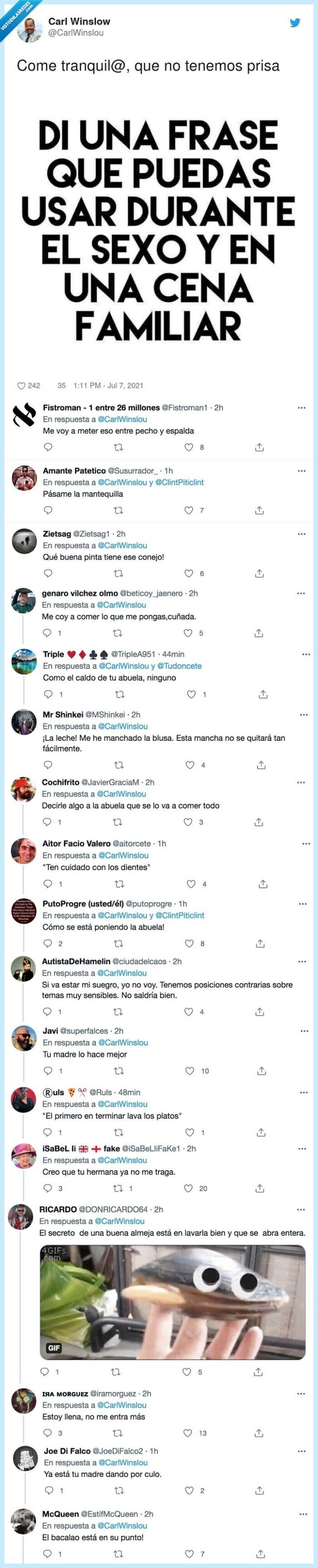 frases,sexo,cena familiar