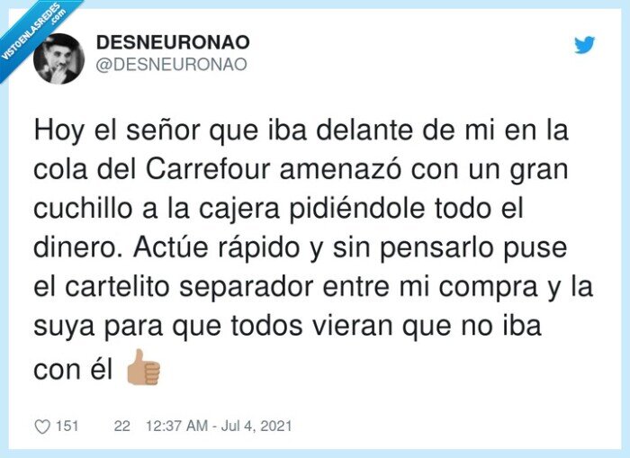 separador,cartelito,carrefour,amenazó