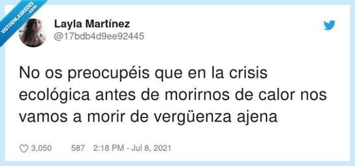 morirse,crisis ecológica,vergüenza ajena,morirnos