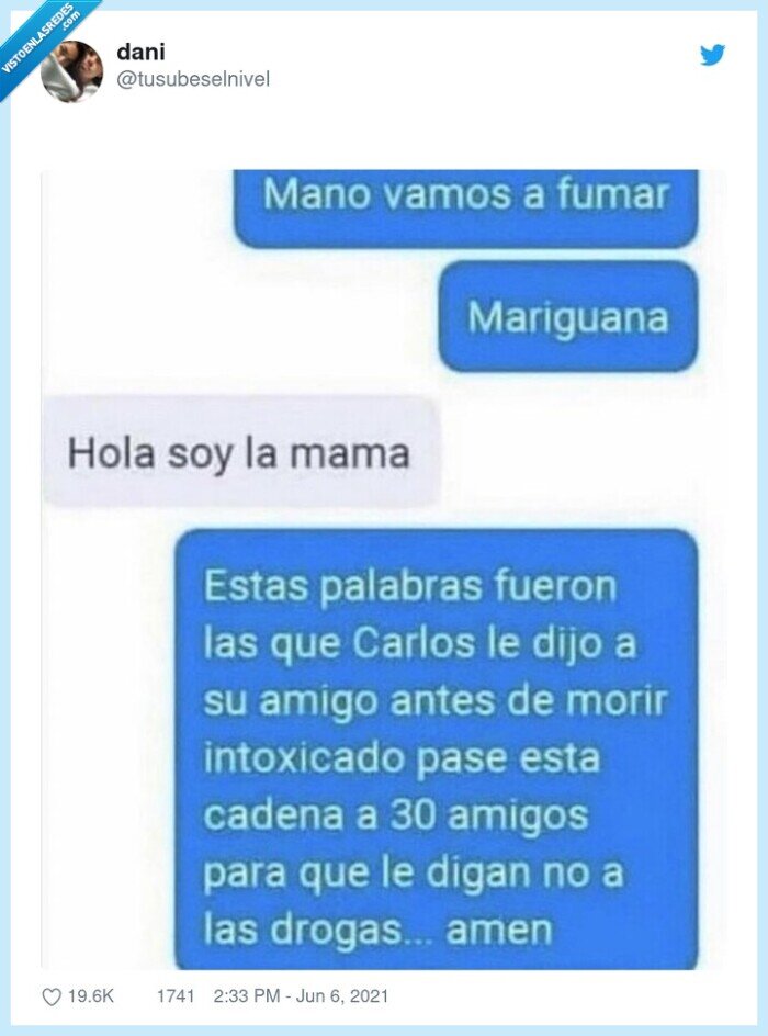 madre,fumar,marihuana,pillada