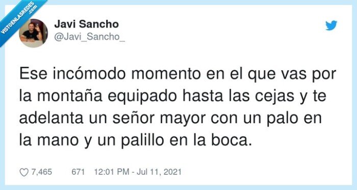 incómodo,montaña,equipado,adelantar,abuelo,palillo