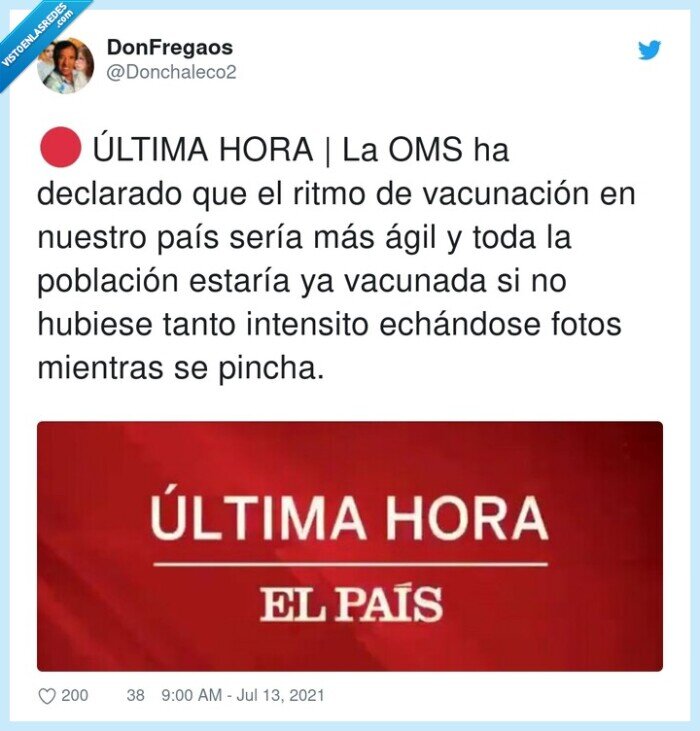 vacunación,población,declarado,intensito,selfies,cansinos,pesados,aburrís,no sois unicos