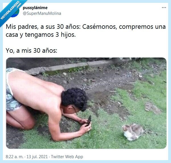 30,años,padres,casarse,casa,hijos,foto,gato