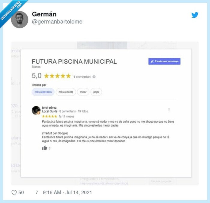 review,reseña,piscina,imaginaria