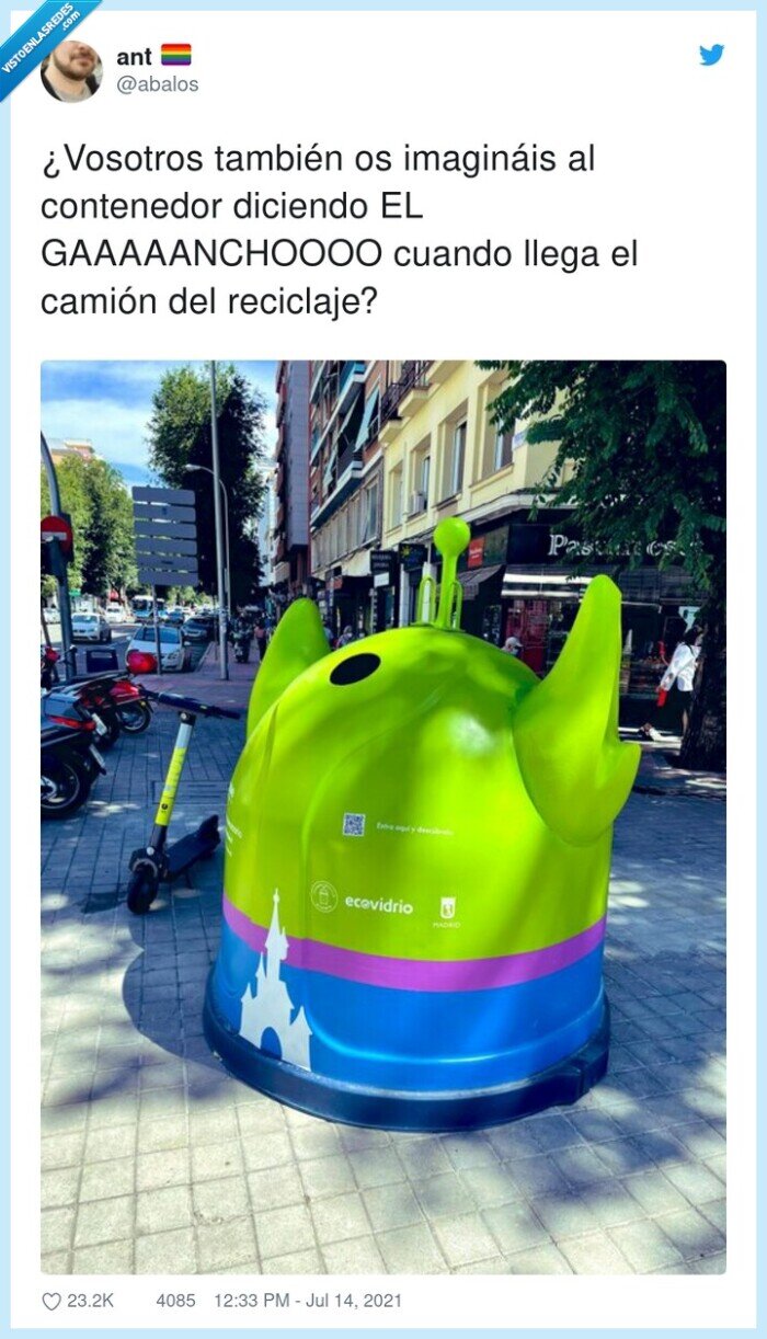 gaaaaanchoooo,contenedor,reciclaje,toy story,pixar