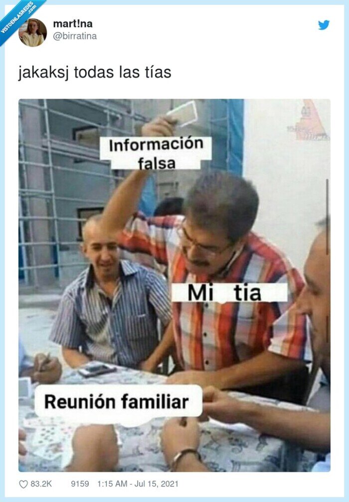 tías,reunión familiar,información falsa