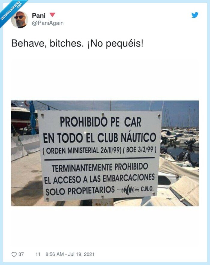 behave,pecar,cartel,club náutico