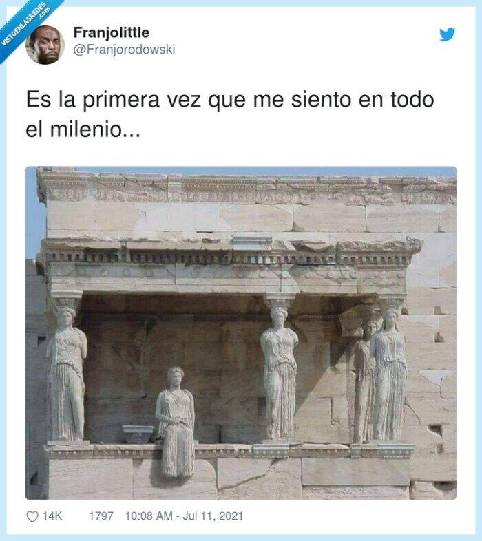 primera,milenio,sentarse,escultura