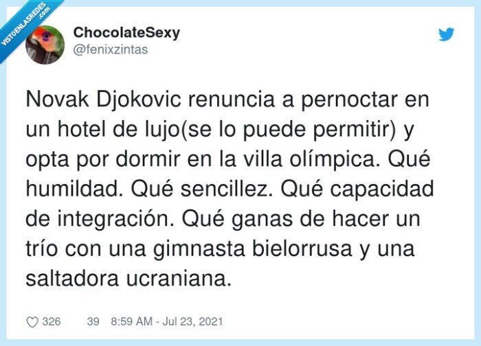 integración,blorrusa,sencillez,villa olímpica,capacidad,novak djokovic
