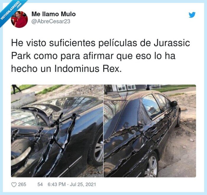 suficientes,películas,indominus,jurassic,rajada,coche,dinosaurio