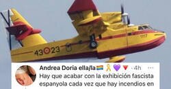Enlace a Buen zasca a esta chica que se queja que los aviones para apagar incendios tienen los colores de España , por @mejoreszasca
