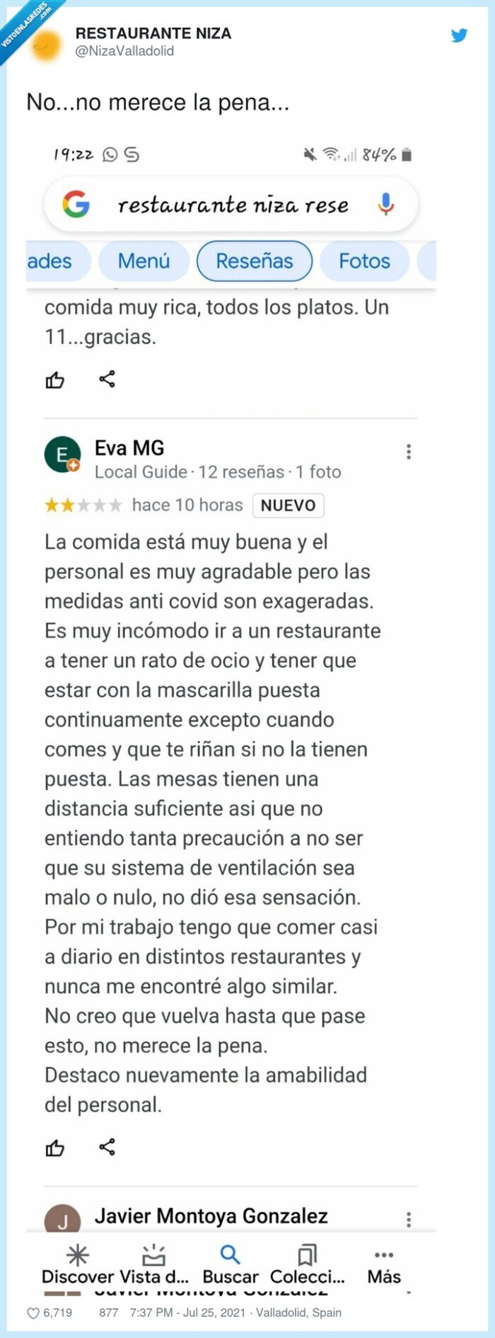 restaurante,covid,medidas,coronavirus,reseña