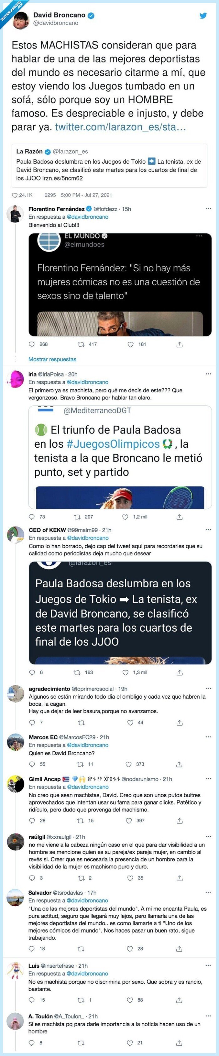 paula badosa,jjoo,necesario,machistas,david broncano