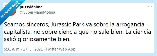 ciencia,jurassic park,arrogancia