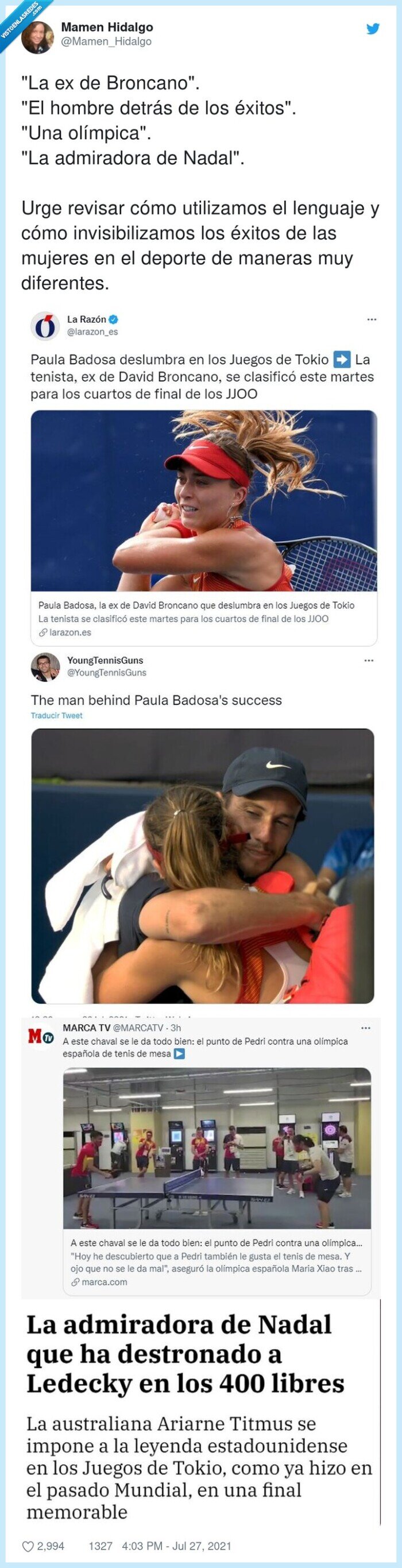 invisibilizamos,jjoo,broncano,titulares,mujeres