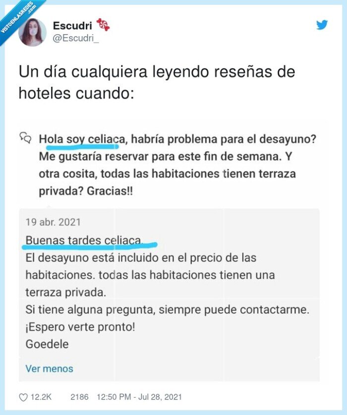 cualquiera,reseñas,hoteles,celiaca