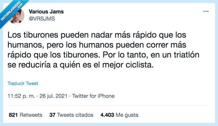 tiburones,humanos,triatlón,correr,nadar,bicicleta