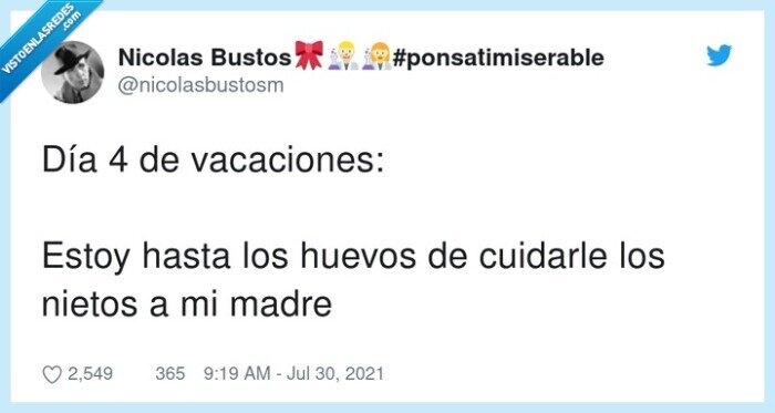 vacaciones,cuidar,nietos