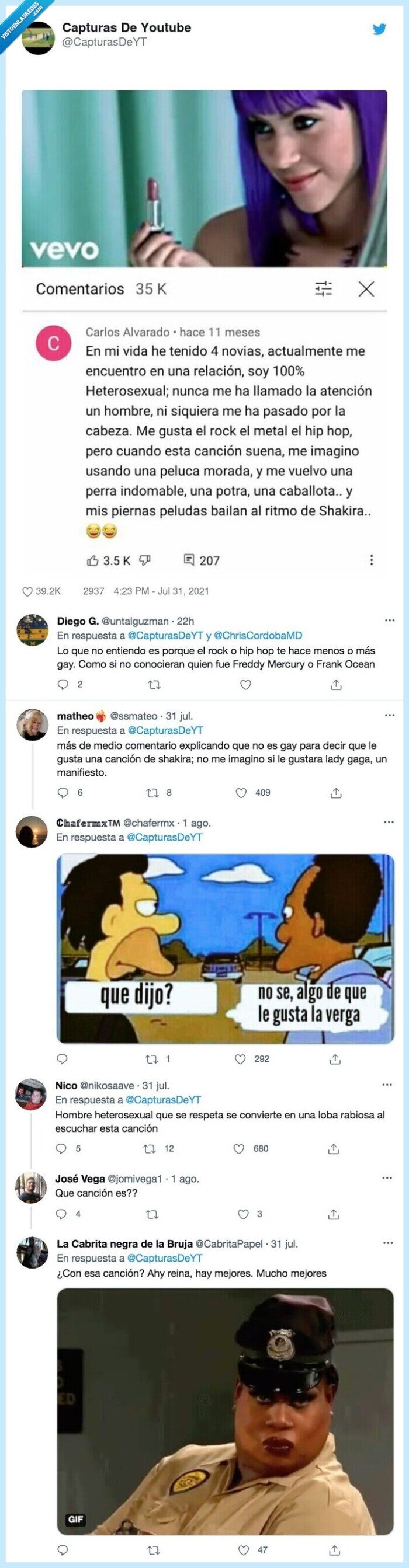 las de la intuición,shakira,sexualidad,hombre