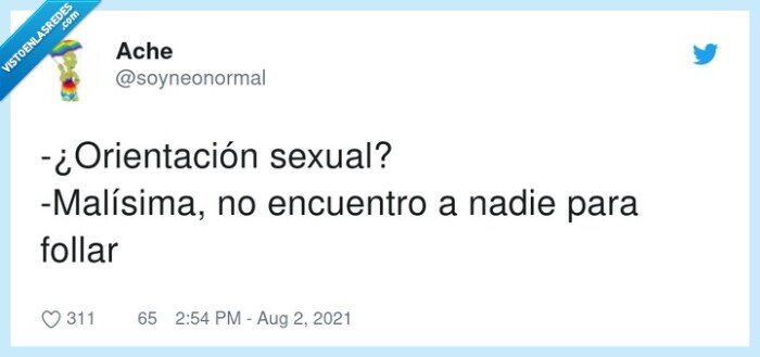 orientación sexual,malísima,nadie