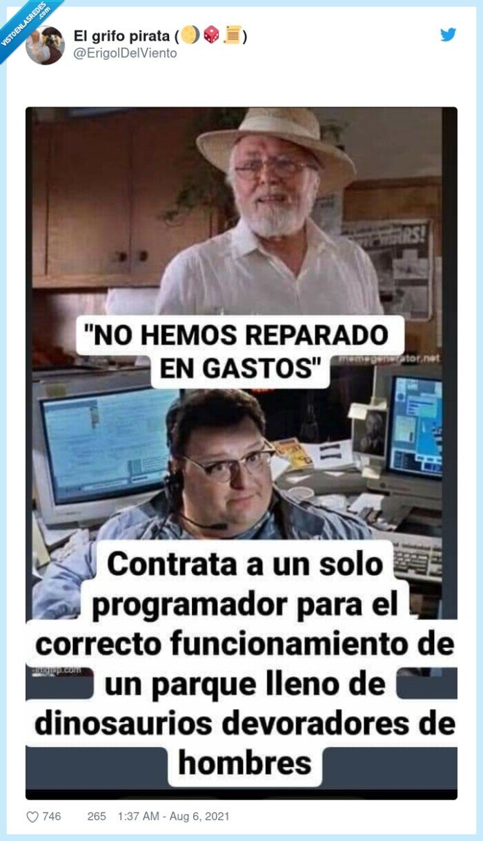 jurassic park,informático,gastos