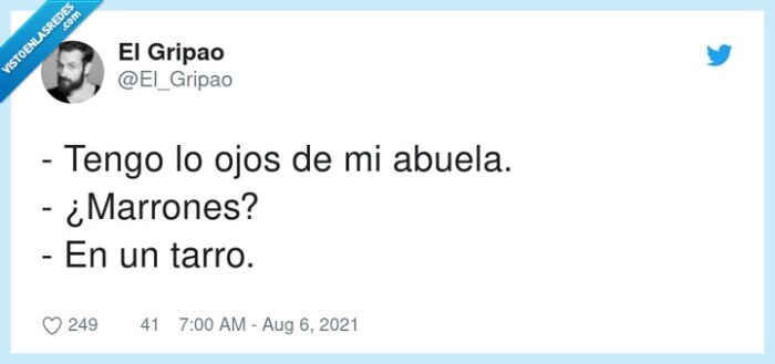 marrones,abuela,tarro,ojos