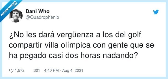 vergüenza,olímpica,compartir,natación,golf,jjoo