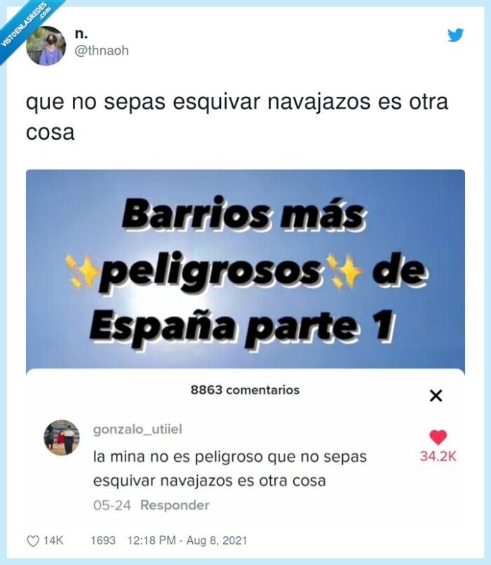 navajazos,esquivar,la mina,peligroso