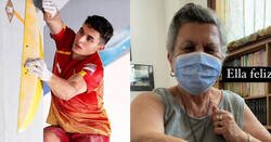 Enlace a Hay nuevo ídolo en internet, la abuela del escalador Alberto Ginés, por tatuarse esto en honor a su nieto, por @lilcabeSa