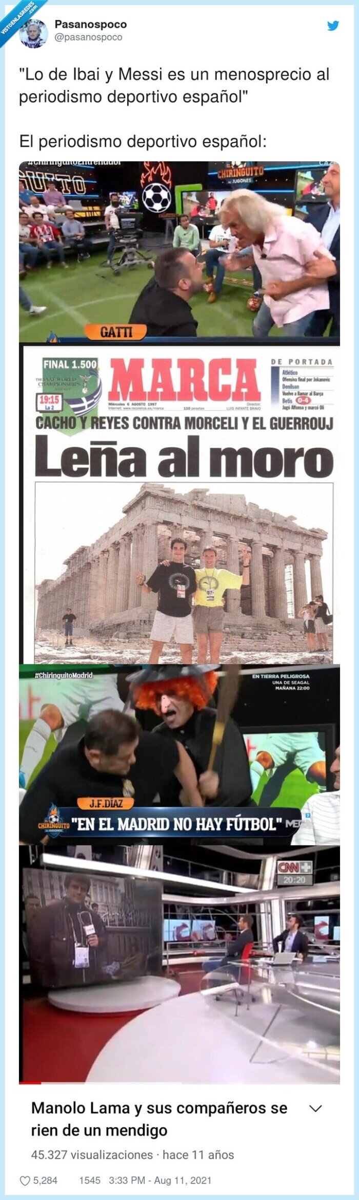 menosprecio,periodismo deportivo,messi,ibai llanos