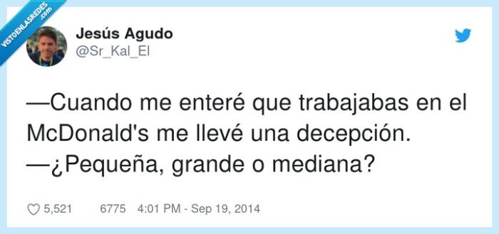 trabajar,mcdonalds,pequeña,grande,tamaño,mediana