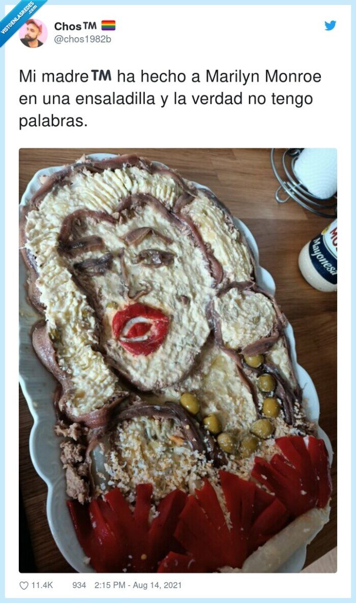 madre,ensaladilla,marilyn monroe