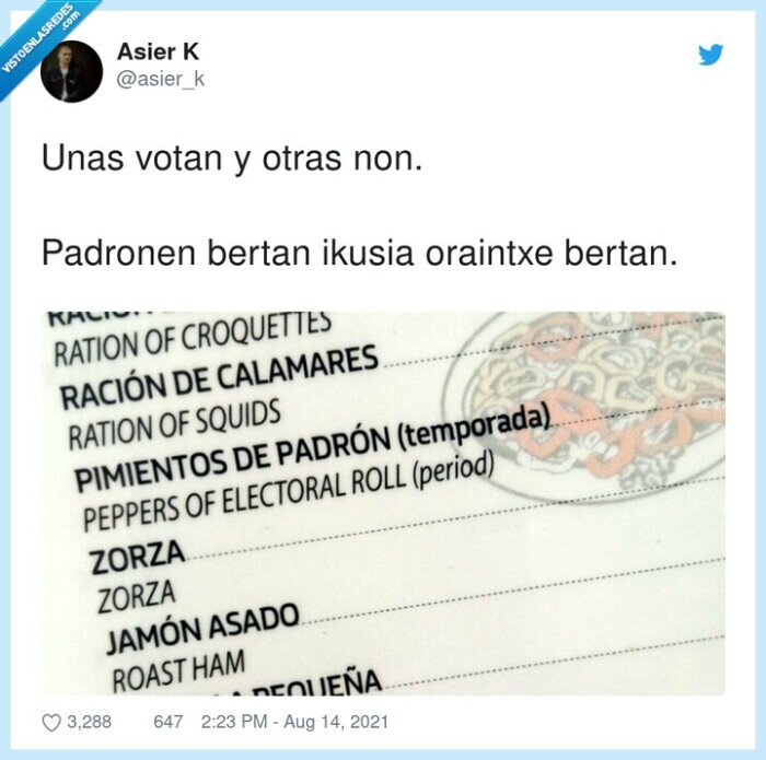 carta,electoral roll,pimientos del padrón
