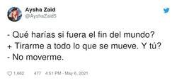 Enlace a Menuda indirecta más directa, por @AyshaZaid5