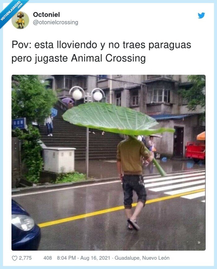 lloviendo,paraguas,animal crossing