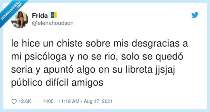 desgracias,psicóloga,difícil,público,apuntó,libreta