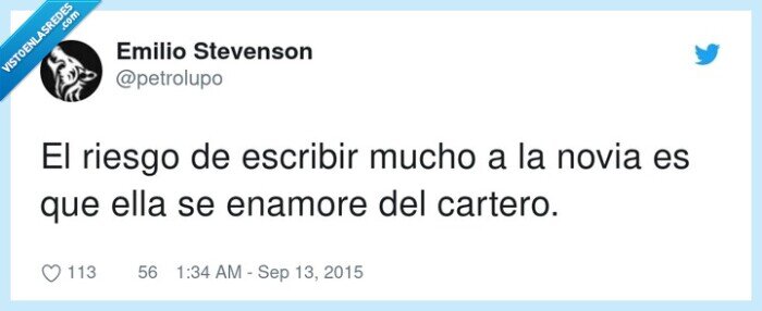 escribir,enamorarse,cartero,riesgo,novia