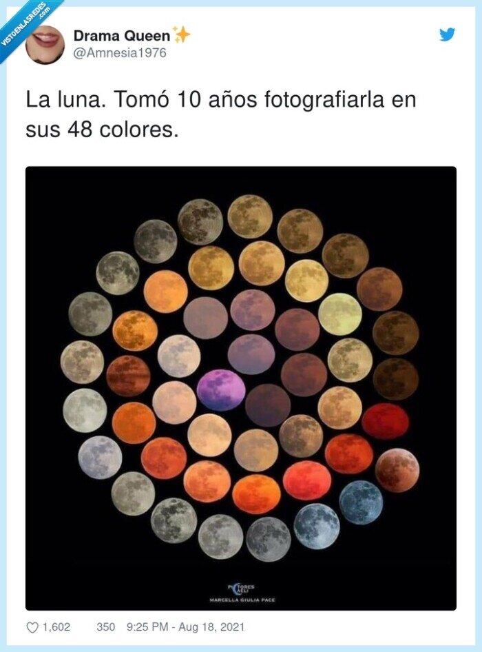fotografiarla,colores,tomó,años,luna,sus