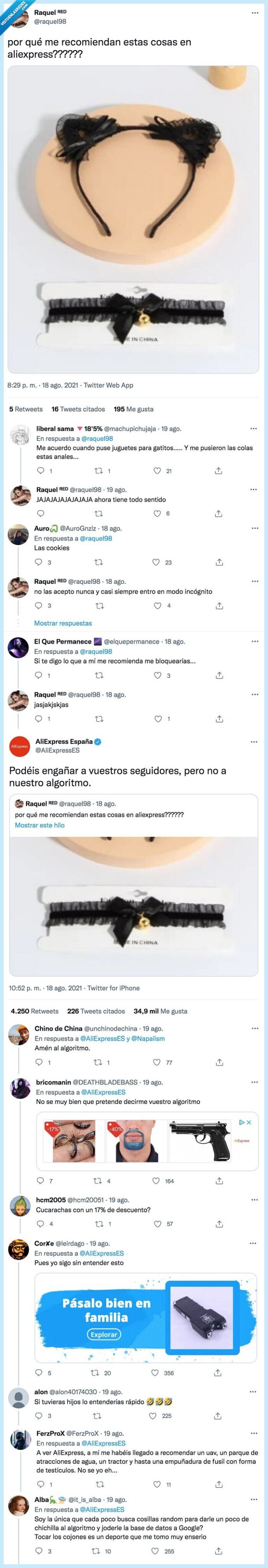 aliexpress,conjunto,lencería,gatita