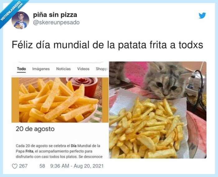 día mundial,patata frita