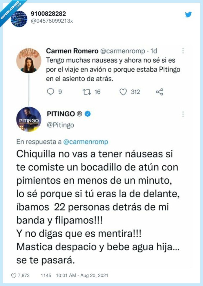 pitingo,respuesta,zas,avión