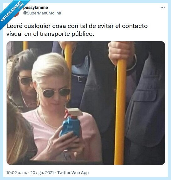 evitar,contacto,visual,leer,transporte,público