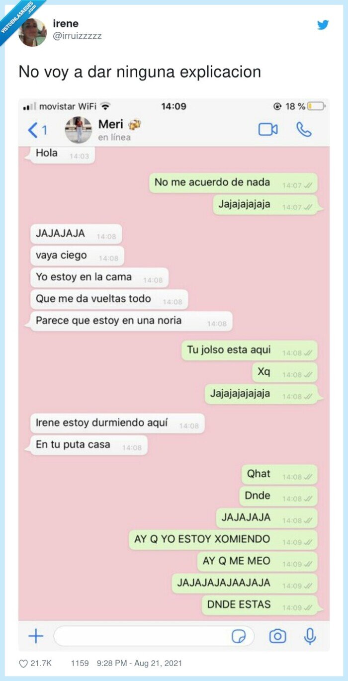 borracha,whatsapp,despiste,casa