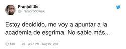 Enlace a A la academia de esgrima, por @Franjorodowski