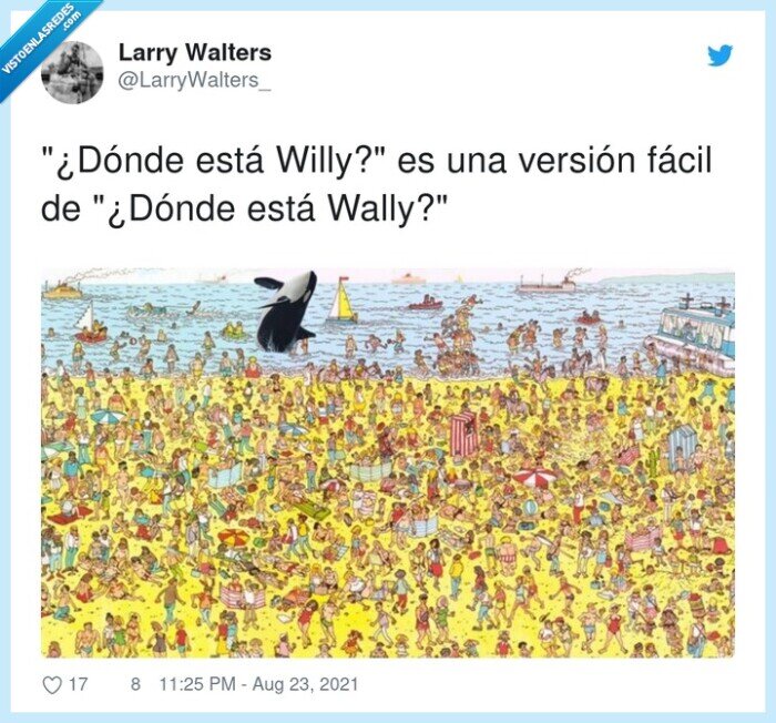 versión fácil,en inglés es waldo,willy,wally